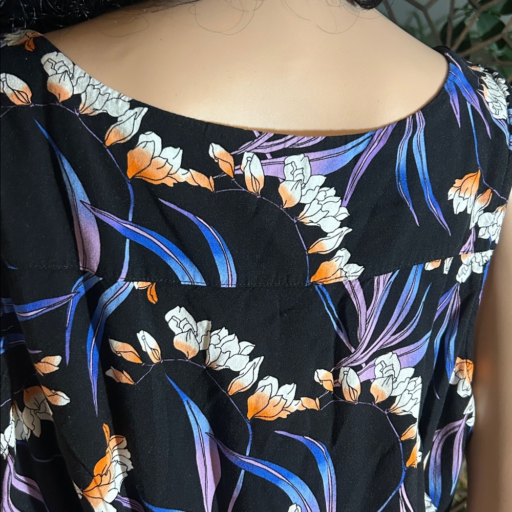 ANA SLEEVELESS TROPICAL MAXI DRESS XL - Picture 10 of 15